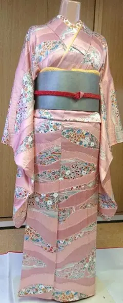 ☆きものロマンチカ☆パッチワーク着物浴衣パープル - メルカリ