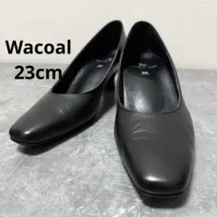 【極美品】Wacoal ワコール サクセスウォーク ブラック スクエアトゥ 23