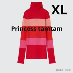 【ユニクロ×プリンセスタムタム】ヒートテックシームレスリブタートルネックT XL
