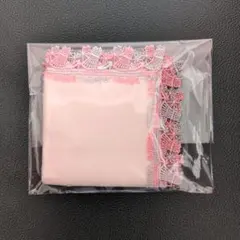 近沢レース×Maglie　タオルハンカチ　ピンク