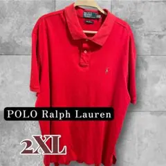 Polo by Ralph Lauren レッドポロシャツ 2XL