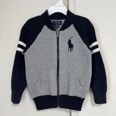 ラルフローレン　ビッグポニーのニットジャケット 3T 100 美品