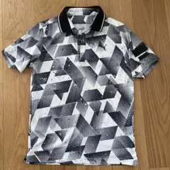 PUMA 幾何学模様 ポロシャツ Mサイズ　ゴルフ