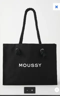 完売品 MOUSSYキャンバストートバッグ ショッパー型トートバック