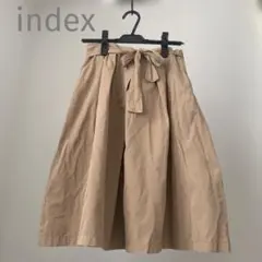 indexベージュ フレアスカート ウエストリボンのサムネイル