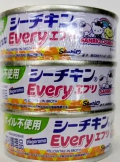 【24缶セット】シーチキン エブリ オイル不使用 70g×3缶　サンリオ企画 24缶セット】シーチキン エブリ オイル不使用 70g×3缶 サンリオ企画