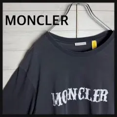 希少】モンクレール ジーニアス 1952 ビッグワッペン Tシャツ 黒 L相当