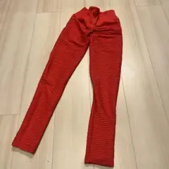 美品DanceLife インポートハイウエストVバックレギンスSヒップデザイン