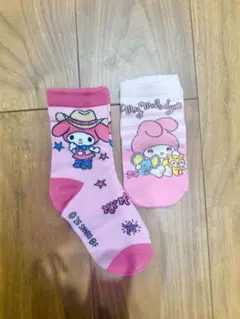 【新品未使用】マイメロディ キッズ靴下 2足セット
