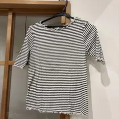 earth music & ecology ストライプ半袖Tシャツ M