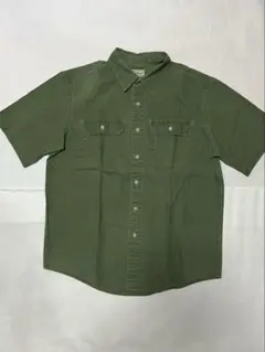 L.L.Bean オリーブグリーン 半袖シャツ L