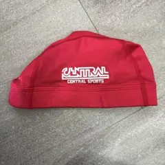 セントラルスポーツ 水泳帽 Mサイズ 赤