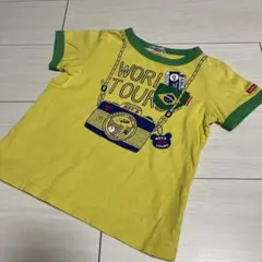 ミキハウス　ホットビスケッツ　ワールドツアーブラジル　半袖Tシャツ100cm