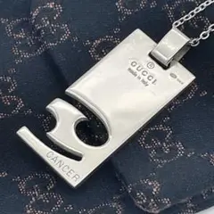 GUCCI グッチ ネックレス プレート 星座 かに座 CANCER sv925のサムネイル