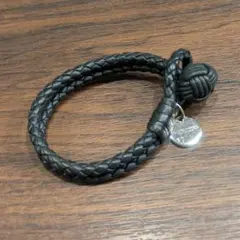 ボッデガヴェネタ　編み込み　レザーブレスレットのサムネイル