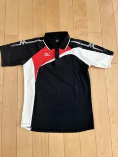 Mizuno 吸汗速乾ポロシャツ 黒/白/赤
