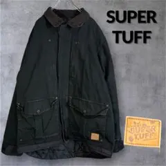 US古着 SUPER TUFF ダックジャケット 黒 フェード L ヴィンテージ