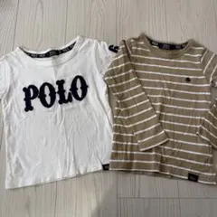 POLO Tシャツセット ホワイト/ストライプ