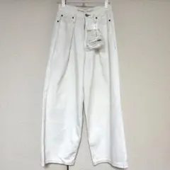 ★美品★niko and…ホワイト ワイドレッグデニムパンツ　Mサイズ