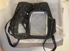 星柄 痛バッグ リュック ブラック
