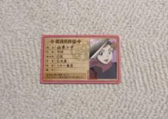 忍たま乱太郎 バラエティカードガム 教員免許証 山本シナ