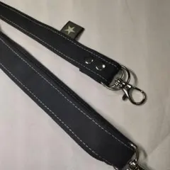 訳ありNo. 27星 黒色 スマホショルダー//ネックストラップ/デニム