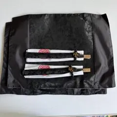 香港製　ランチョンマット　ナプキン お箸とお箸袋　留め　2組セット