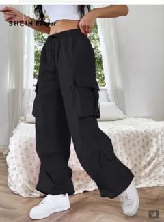 SHEIN ブラック カーゴパンツ