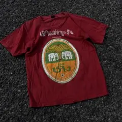 90s-00s Chang Beer フェード y2k 赤 tシャツ あおばのサムネイル