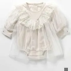 ベロアチュールカバーオール_アプレレクールマシェリ