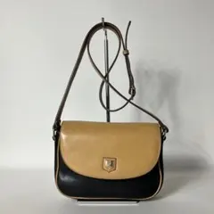 2510-70｜美品｜セリーヌ ショルダーバッグ ブラック トリオンフロゴ 