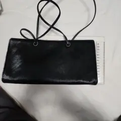 FLAG 黒ハラコ　ショルダーバッグ