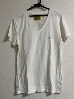 DRESSCAMP ホワイト Vネック Tシャツ　Lサイズ　夏 Tシャツ