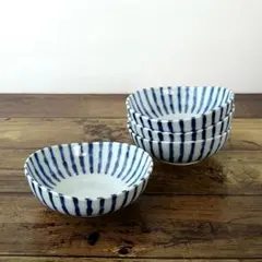 【4枚】新品 日本製 美濃焼 三峰 濃十草 小付 副菜 おつまみにのサムネイル