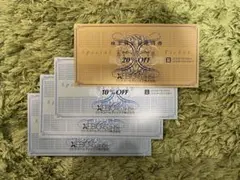 ゼビオホールディングス 株主特別優待券 20%OFF 1枚、10%OFF 3枚