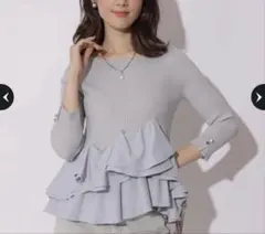 Apuweiser-riche 《店舗限定》裾ひらりんリブニット