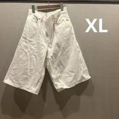 GU ホワイト ショートパンツ XL デニム