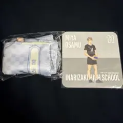 ハイキュー　巾着 宮治 レッツゴーキョート スマイルベースカフェ コースター