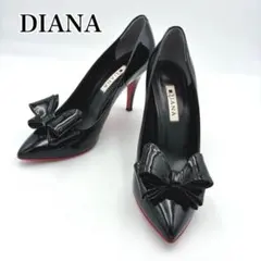 DIANA ダイアナ エナメル パンプス リボン ポインテッドトゥ レッドソールのサムネイル