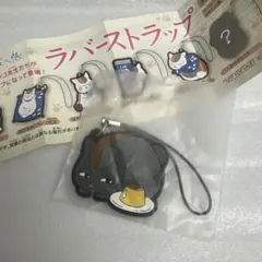 夏目友人帳　黒ニャンコ　ラバーストラップ　はま寿司　ガチャガチャ