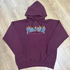 90s THRASHER MAGAZINE パーカー ボルドー