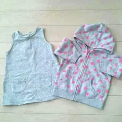 angerin様専用★オンナノコbaby★H&M★パーカとワンピース
