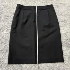 COMME CA ISM 黒 ひざ丈スカート Lサイズ
