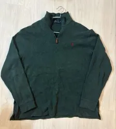 POLO RALPH LAUREN ハーフジップ スウェット グリーン