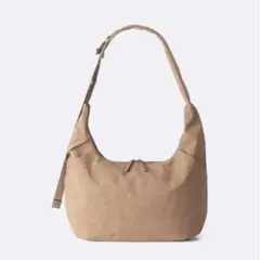 【実物写真あり】GU コクーンショルダーバッグ ブラウン