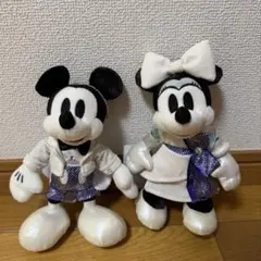 ディズニー ミッキー ミニー ぬいぐるみバッジ 100周年のサムネイル