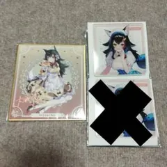 ホロライブ　アクリルコースター&ミニ色紙セット【大神ミオ】