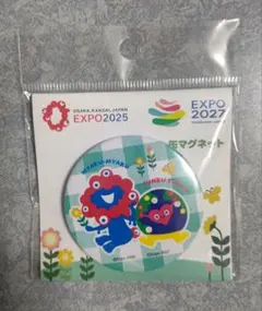 ミャクミャク　トゥンク　缶マグネット２個