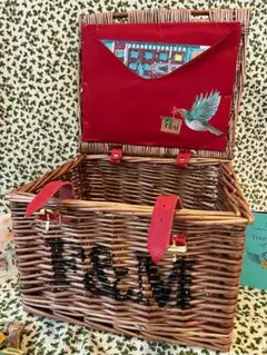 42cm 中型　ウイッカー・バスケット　新品　フォートナム&メイソン　バスケット ピクニック - Fortnum & Mason | フォートナム・アンド・メイソン