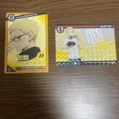 ハイキュー　きゃらくたぶるカード　ノーマル　レア　月島蛍